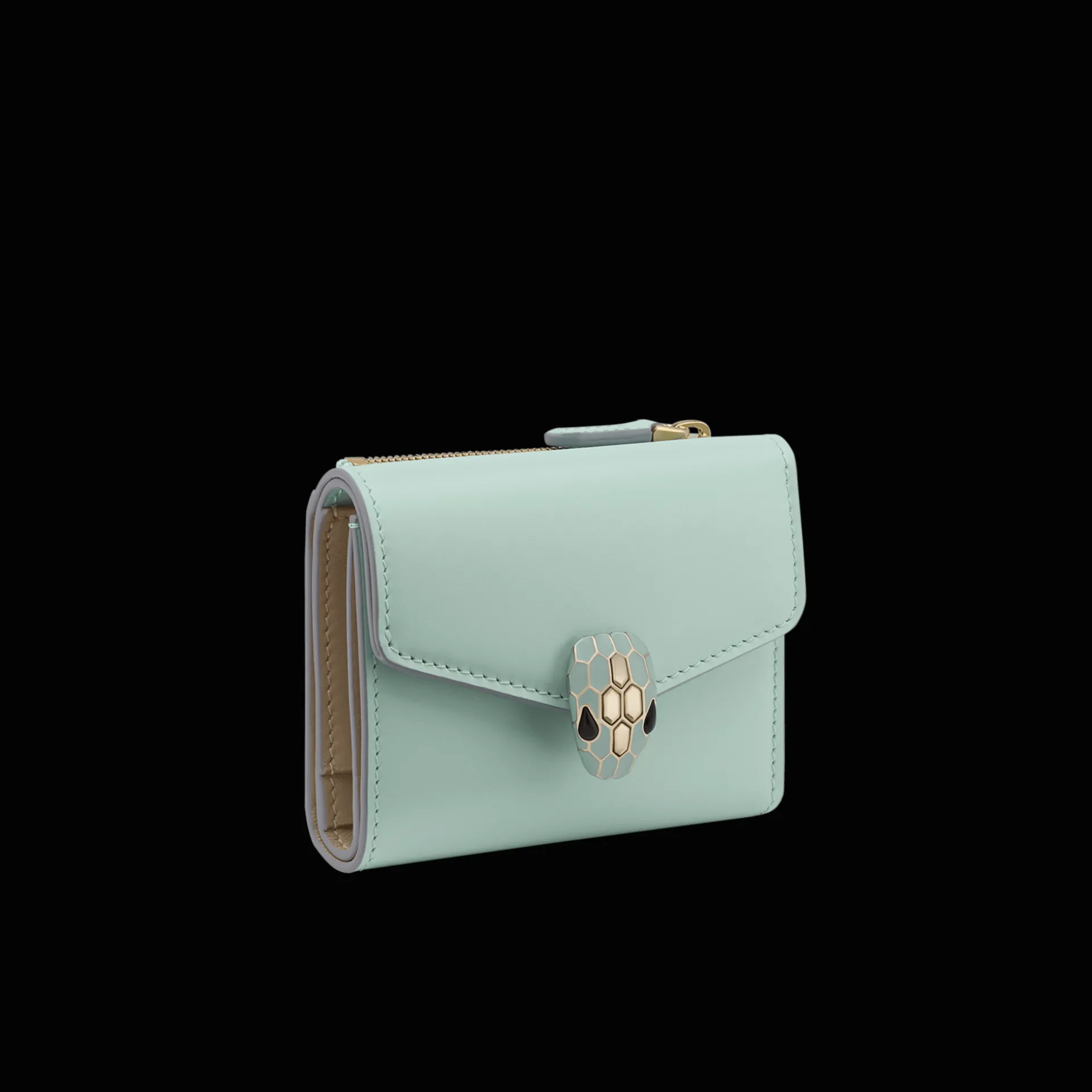 BVLGARI Serpenti Forever Compact Wallet New